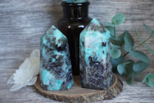 Load image into Gallery viewer, Smoky Amazonite with Lepidolite Mica Tower
