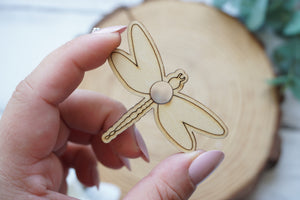 Mini Etched Dragonfly Sphere Holder
