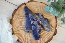 Load image into Gallery viewer, Sodalite Cloud Comb GuaSha
