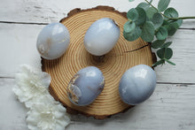 Load image into Gallery viewer, Blue Chalcedony Palmstone
