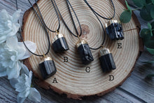 Load image into Gallery viewer, GoldPlated Black Tourmaline Raw Necklace
