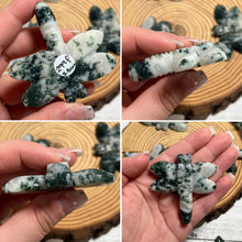 Load image into Gallery viewer, Moss Agate Dragonfly
