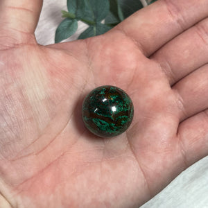 Small Azurite (with Malachite) Sphere