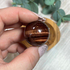 Small Red Tiger's Eye Sphere