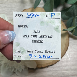 Enhydro Raw Specimen: Vera Cruz Amethyst P