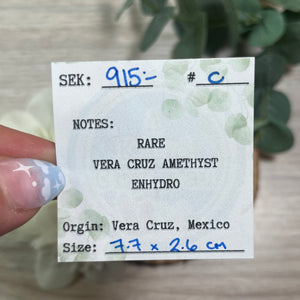 Enhydro Raw Specimen: Vera Cruz Amethyst C