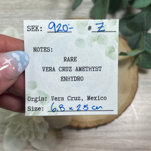 Enhydro Raw Specimen: Vera Cruz Amethyst Z