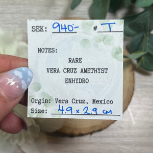 Enhydro Raw Specimen: Vera Cruz Amethyst T
