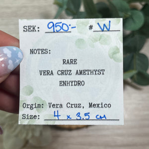Enhydro Raw Specimen: Vera Cruz Amethyst W