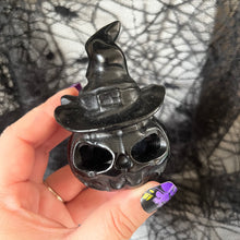 Load image into Gallery viewer, AKindHalloween: Black Obsidian Jack-o-Lantern
