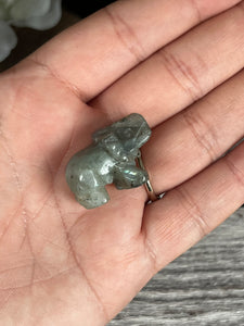 Mini Labradorite Elephant