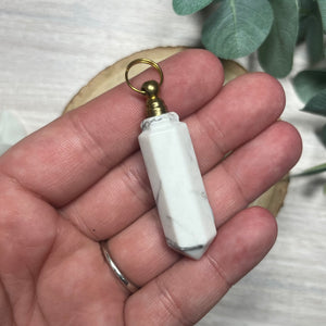 Howlite Bottle Pendant