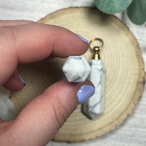 Howlite Bottle Pendant