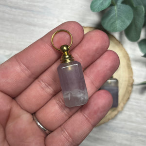 Pastel Fluorite Square Bottle Pendant