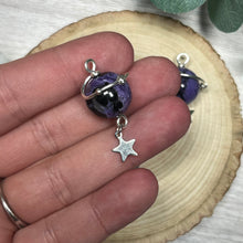 Load image into Gallery viewer, Charoite Planet Pendant
