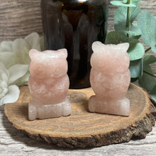 Load image into Gallery viewer, Rose Quartz Owl
