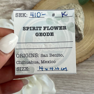 Raw Specimen: Spirit Flower Geode K