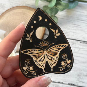 Etched Planchette Butterfly Sphere Holder