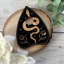 Load image into Gallery viewer, Etched Planchette Snake Sphere Holder
