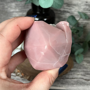 Small Semi-Polished Pink Opal A