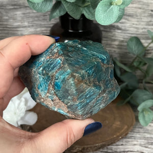 Small Semi-Polished Blue Apatite B