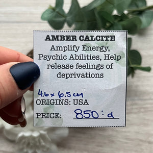 Raw Specimen: Amber Calcite (USA)
