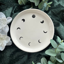 Load image into Gallery viewer, Round Moon Phase Ceramic Dish
