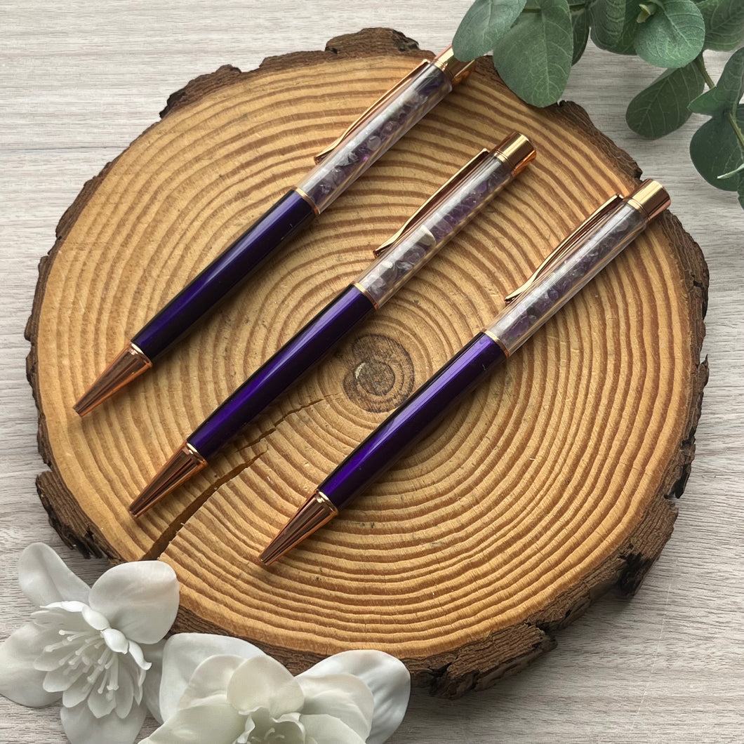 Amethyst Chips Pen