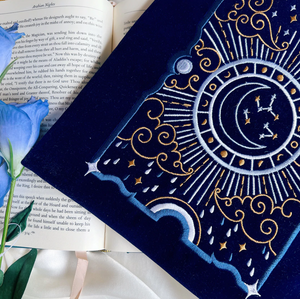 SkyBlue 'La Lune' Book Sleeve v.1 - The Quirky Cup Collective