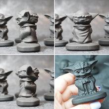 Load image into Gallery viewer, Handcarved Obsidian Wise Yoda
