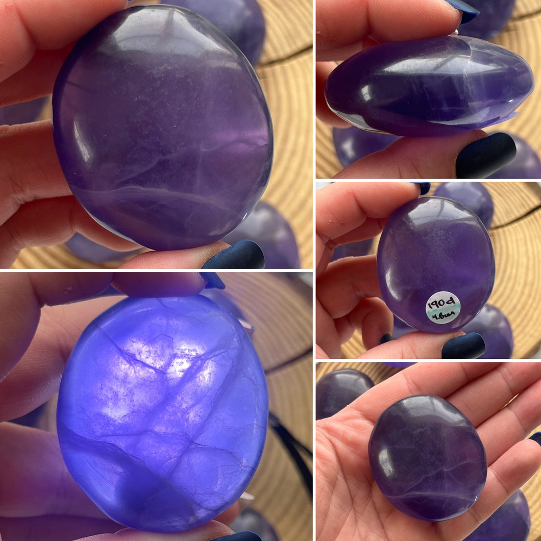 Purple Fluorite Palmstone