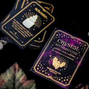 Crystal Affirmations© Golden Aura Edition Card Deck - Moonstruck Crystals