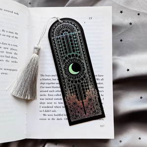 Iridescence Black Bookmark - The Quirky Cup Collective