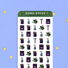 Load image into Gallery viewer, Home Stuff Planner Sticker Sheet - The Quirky Cup Collective
