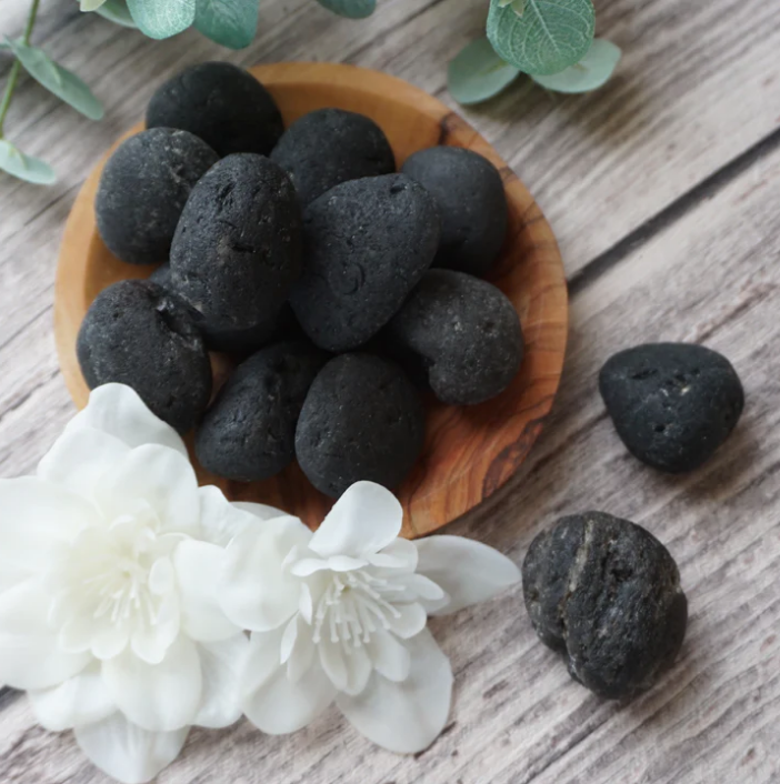 Black Indochinite Tektite Cuddle