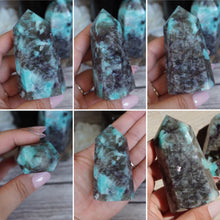 Load image into Gallery viewer, Smoky Amazonite with Lepidolite Mica Tower
