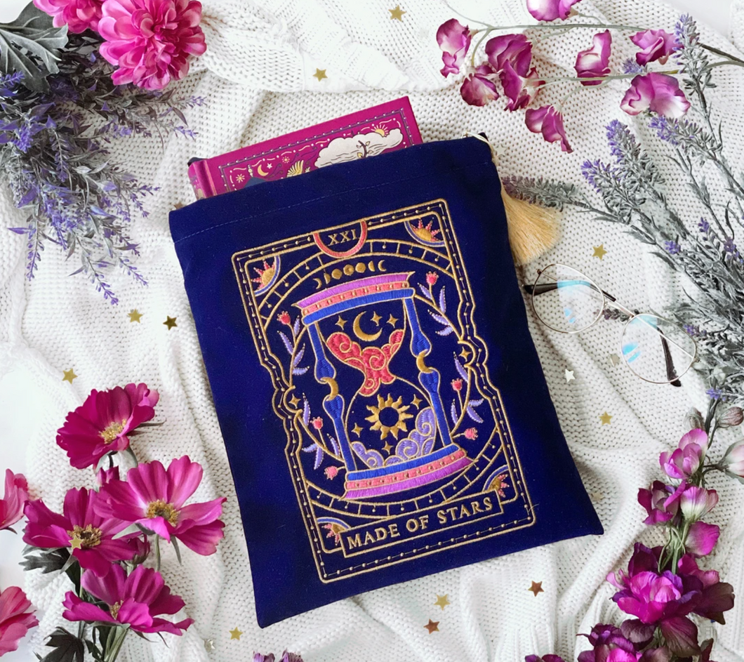 'Made of Stars' Book & Ipad Sleeve v.1 Blue - The Quirky Cup Collective