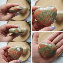 Load image into Gallery viewer, Large Unakite Heart
